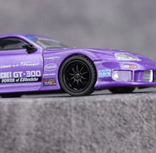 Load image into Gallery viewer, Minigt 1:64 Purple A80 GT300 Top Secret Sports Model Diecast Metal Car New Collection