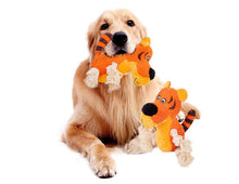 Load image into Gallery viewer, Dog Squeaky Toys Chew Puppy Fluffy Toy Durable Rope Teeth Grinding PET Tiger Cat