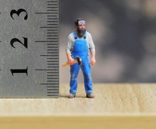 Load image into Gallery viewer, 1:64 Painted Figure Model Miniature Resin Diorama Sand Brace Denim Man Worker
