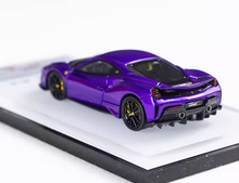 Load image into Gallery viewer, RW 1:64 Purple 488 Pista Hard Top Racing Sports Model Diecast Resin Car New Collection