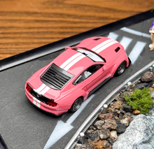 Load image into Gallery viewer, Liberty 1:64 Pink Mustang Widebody Muscle Sports Model Diecast Metal Car New Collection