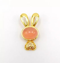 Load image into Gallery viewer, Nature Jade Cute Bunny Pendant Necklace Gift Jewelry charm Blessing Lucky New e