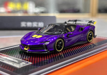 Load image into Gallery viewer, U2 1:64 Purple SF90XX Stradale Racing Sports Model Diecast Resin Car New Collection