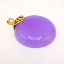 Load image into Gallery viewer, Nature Jade Peace Round Pendant Necklace Gift Jewelry charm Blessing Lucky new c