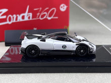 Load image into Gallery viewer, HKM 1:64 White Zonda 760 LH #35 Racing Sports Model Diecast Metal Car New Collection