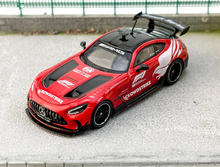 Load image into Gallery viewer, Tarmac 1:64 Red AMG GT BS Safety Car Racing Sports Model Diecast Metal New Collection