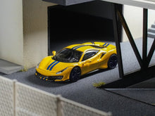 Load image into Gallery viewer, TOC 1:64 Yellow 488 Pista Coupe Sports Model Diecast Metal Car New Collection