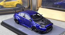 Load image into Gallery viewer, 404Error 1:64 Blue Lancer EVO X Varis Widebody Model Diecast Resin Car New