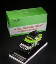 Load image into Gallery viewer, MK 1:64 HEC Green H2 Fire Dep. Rescue E4 ORV Model Diecast Metal Car New Collection