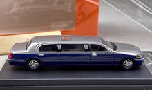 Load image into Gallery viewer, GCD 1:64 Silver Blue Stretch Limousine Continental Model Diecast Metal CarNew