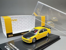 Load image into Gallery viewer, Hobby 1:64 Yellow Civic Ferio Sir EG9 Sedan Sports Model Diecast Metal Car New Collection
