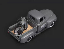 Load image into Gallery viewer, Maisto 1:24 1942 WL A Flathead 1948 F1 Pickup Truck Motorcycle Model Metal BN