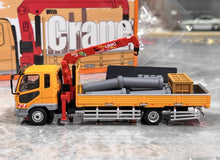 Load image into Gallery viewer, GCD 1:64 Yellow Fuso Fighter Crane Truck Model Diecast Metal Car New Collection