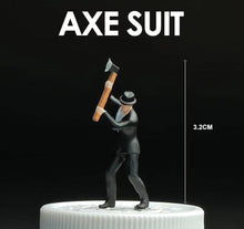 Load image into Gallery viewer, 1:64 Painted Figure Mini Model Miniature Resin Diorama Sand People Axe Suit Man