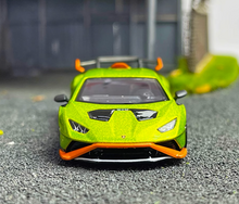 Load image into Gallery viewer, MINIGT 1:64 Green Huracan STO Racing Sports Model Diecast Metal Car #547