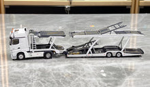 Load image into Gallery viewer, GCD 1:64 White AMG Actros Gigaspace 4x2 Trailer Truck Model Diecast Metal Car