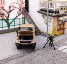 Load image into Gallery viewer, HF 1:64 Brown Military LC79 J70 Single Cab Pickup Model Diecast Metal Car New
