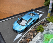 Load image into Gallery viewer, King 1:64 Ice Blue Aventador LP700 LBWK Sports Model Diecast Metal Car New Collection