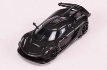 Load image into Gallery viewer, HKM 1:64 Black Carbon Jesko Super Racing Sports Model Diecast Metal Car New