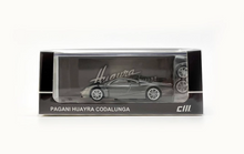 Load image into Gallery viewer, CM 1:64 Gray HEC Huayra Codalunga Racing Sports Model Diecast Metal Car New Collection