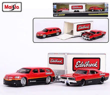 Load image into Gallery viewer, Maisto 1:64 2006 Magnum R/T Trailer 1969 Charger Haulers Model Diecast Car New