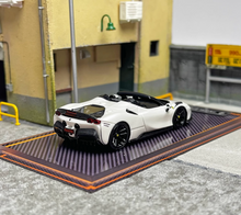 Load image into Gallery viewer, U2 1:64 White SF90 Spider Super Racing Sports Model Diecast Resin Car Box