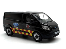 Load image into Gallery viewer, OXFORD 1:76 Black Transit Fire Rescue Vehicle Van Model Diecast Metal Car New Collection