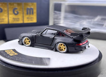 Load image into Gallery viewer, PGM 1:64 Matte Black RWB 993 Round Classic Sports Model Diecast Metal Car New Collection