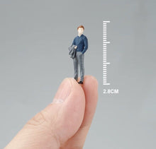 Load image into Gallery viewer, 1:64 Painted Figure Mini Model Toy Miniature Car Scenes Resin Man In Suit People