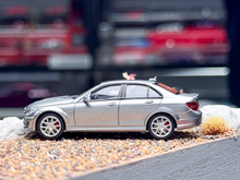 Load image into Gallery viewer, King 1:64 Gray C63 AMG W204 Sedan Sports Model Diecast Metal Car New Collection