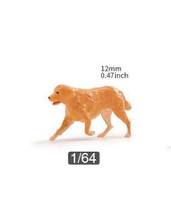 Load image into Gallery viewer, 1:64 Painted Figure Model Miniature Resin Diorama Running Man Lady Dog Sand Toy New