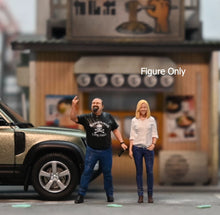 Load image into Gallery viewer, 1:64 Painted Figure Miniature Mini Resin Model Diorama Rock Man and Woman Set