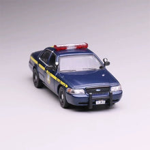 Load image into Gallery viewer, 1:64 596 Blue State Trooper Police Crown Victoria CV Model Diecast Metal Car