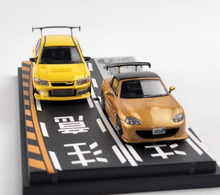 Load image into Gallery viewer, 1:64 JDM Comic Initial D Miata MX5 Evo7 Lancer Model Diecast Metal Car New