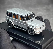 Load image into Gallery viewer, AUTOart 1:64 Silver Benz AMG G63 ORV SUV Sports Model Car ABS BN