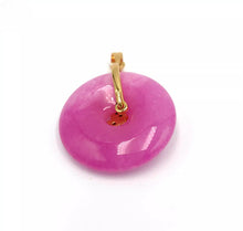 Load image into Gallery viewer, Nature Jade Butterfly Round Pendant Necklace Gift Jewelry charm Blessing Lucky b