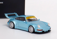Load image into Gallery viewer, TPC 1:64 Ice Blue RWB 964 Classic Racing Sports Model Diecast Metal Car New Collection