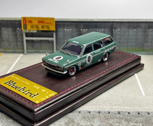 Load image into Gallery viewer, IG 1:64 Green Datsun Wagon Bluebird 510 Sports Model Diecast Resin Car New