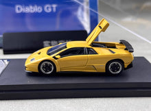 Load image into Gallery viewer, SH 1:64 Yellow Diablo GT 1998 Racing Sports Model Diecast Metal Car New Collection