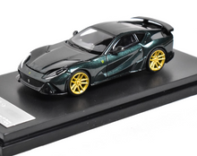 Load image into Gallery viewer, LT 1:64 Green 812 Novitec Super Racing Sports Model Diecast Metal Car New Collecction