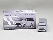 Load image into Gallery viewer, Masdi 1:64 2010 Silver Hiace Mini Van MPV Sports Model Diecast Metal Car New Collection