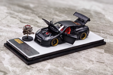 Load image into Gallery viewer, PGM 1:64 Black GTR R35 Rocket Bunny Engine Sports Model Diecast Metal Car New Collection