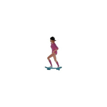 Load image into Gallery viewer, 1:64 Painted Figure Mini Model Miniature Resin Diorama Sand Skate Board Girl