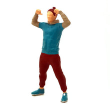 Load image into Gallery viewer, 1:64 Painted Figure Mini Model Miniature Resin Diorama Sand Gym Man Lady Sports