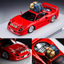 Load image into Gallery viewer, MY64 1:64 Red Snow F40 Classic Super Racing Sports Model Diecast Resin Car New