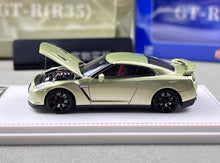 Load image into Gallery viewer, FH 1:64 Green JDM Skyline GTR R35 Racing Sports Model Diecast Metal Car New Collection