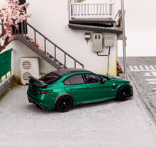 Load image into Gallery viewer, BBR 1:64 Green Romeo Giulia GTAm Spoiler Sports Diecast Model Metal Car New