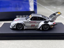 Load image into Gallery viewer, SW 1:64 Silver RWB 993 Heavenly #89 Spoiler Sports Model Diecast Metal Car BN
