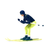 Load image into Gallery viewer, 1:64 Painted Figure Mini Model Miniature Resin Diorama Toy Sand Ski Snowboarding