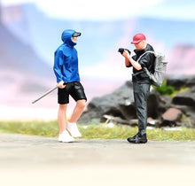 Load image into Gallery viewer, 1:24 Painted Figure Model Miniature Resin Diorama Sand Mountain Climers Set